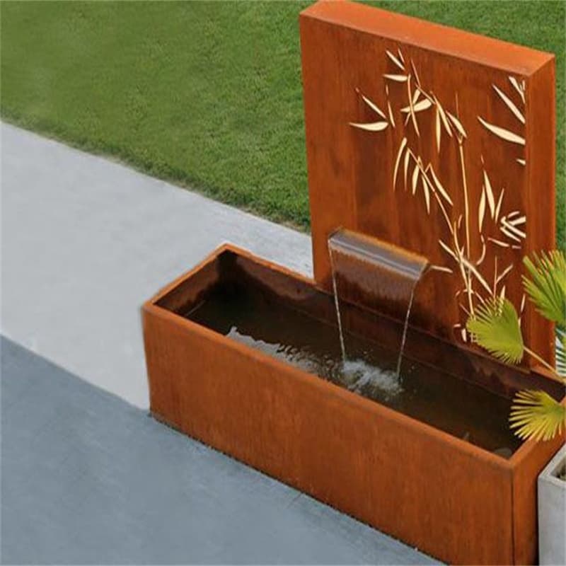 No Maintenance Corten Water Feature Factory